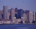 Boston skyline from harbor - Boston, MA Travel Photography