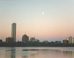 Moonrise over Backbay - Boston, MA Travel Photography