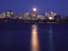Moonrise over Backbay  Boston, MA Travel Photography